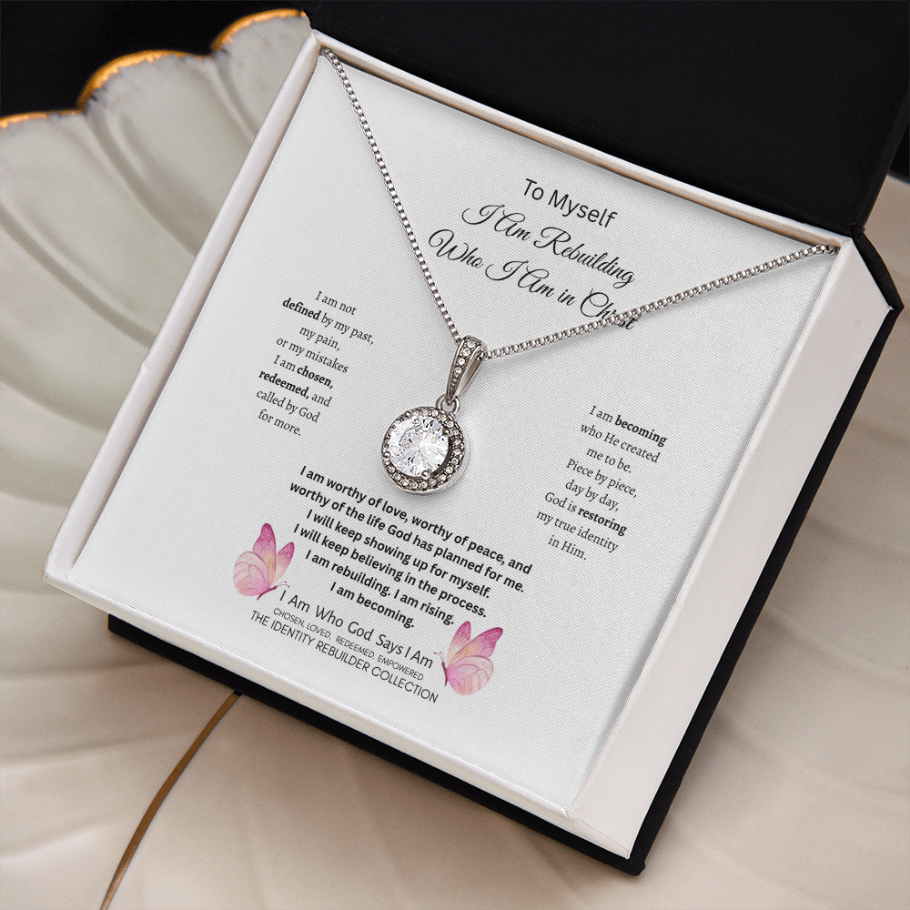 To Myself Diamond Necklace — I Am Rebuilding Who I Am in Christ